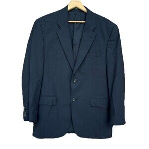 Vtg Ralph Ralph Lauren Blazer Men’s 40R Black Wool Dillard's Sport Coat 2 Button